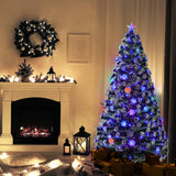 Tinseltown Christmas Tree 1.8M 6FT Snowflakes Green with LED lights