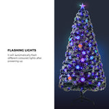 Tinseltown Christmas Tree 1.8M 6FT Snowflakes Green with LED lights