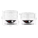 Devanti 5 Trays Food Dehydrator Fruit Dehydrators Pet Beef Jerky Dryer White, image 2
