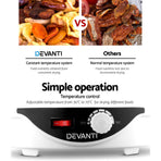 Devanti 5 Trays Food Dehydrator Fruit Dehydrators Pet Beef Jerky Dryer White, image 5