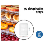 Devanti 10-Tray Premium Food Dehydrator for Healthy Snacks