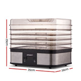 Devanti 5 Trays Food Dehydrator - Front View