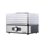 Devanti Stainless Steel 5-Tray Food Dehydrator with Adjustable Thermostat