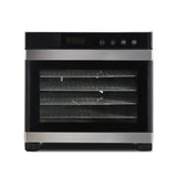 Devanti 6 Trays Food Dehydrator Stainless Steel Tray - Side View