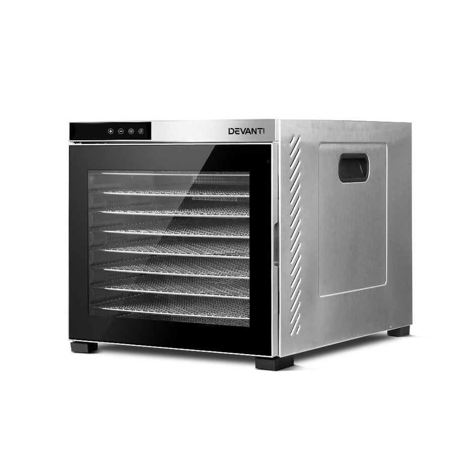 Devanti 10 Trays Food Dehydrator Stainless Steel Tray, image 3