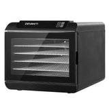 Devanti 6 Trays Food Dehydrator Stainless Steel Tray - Low Angle