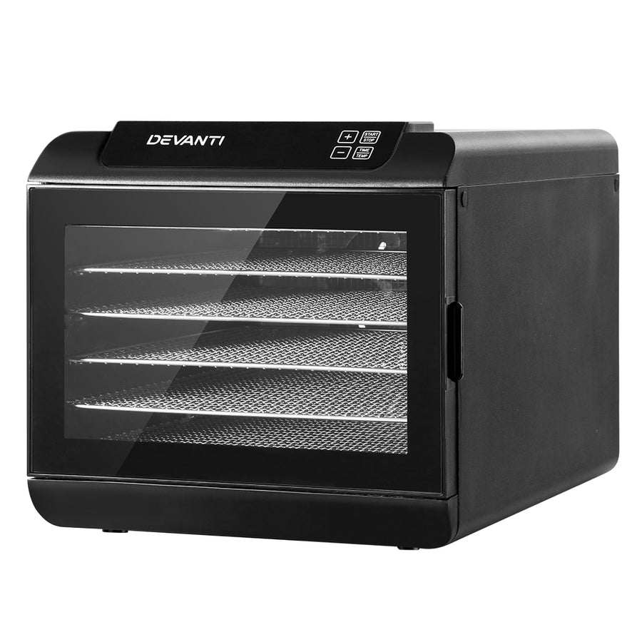 Devanti 6 Trays Food Dehydrator Stainless Steel Tray, image 8