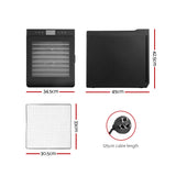 Devanti 10 Trays Food Dehydrator Stainless Steel Tray - Front View
