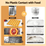 Devanti Food Dehydrator Stainless Steel Fruit Dryer 16 Tray Silver