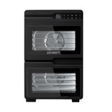 Devanti 12 Trays Food Dehydrator Dual-Zone Stainless Steel Fruit Jerky Dryer
