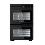 Devanti 12 Trays Food Dehydrator Dual-Zone Stainless Steel Fruit Jerky Dryer, image 4