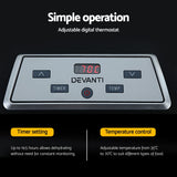 Devanti 9 Trays Food Dehydrator with Hanging Stainless Steel Tray - Close-Up Angle