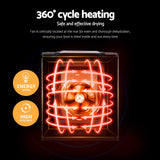 Devanti 9 Trays Food Dehydrator with Hanging Stainless Steel Tray - Low Angle