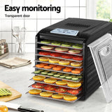 Devanti 9 Trays Food Dehydrator with Hanging Stainless Steel Tray - Extra Image