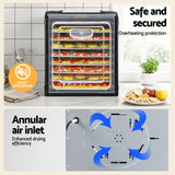 Devanti 9 Trays Food Dehydrator with Hanging Stainless Steel Tray - Extra Image