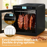 Devanti 10 Trays Food Dehydrator with Stainless Steel Tray - Rear View