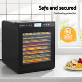 Devanti 10 Trays Food Dehydrator with Stainless Steel Tray - Extra Image