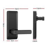 Smart UL-tech Fingerprint Door Lock with Remote Access and Touchpad Control - Front View