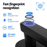 UL-tech Fingerprint Door Lock Smart Electronic Handle - 45-Degree Angle