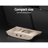 i.Pet Dog Ramp Steps For Bed Sofa Car Pet Stairs Ladder Portable Foldable Beige - Close-Up Angle