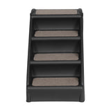 i.Pet Dog Ramp Steps For Bed Sofa Car Pet Stairs Ladder Portable Foldable Black - Side View
