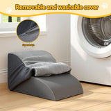 i.Pet Dog Ramp 2 Steps For Small Dogs Bed Sofa Car Foam Non-Slip Pet Cat Stairs - Rear View