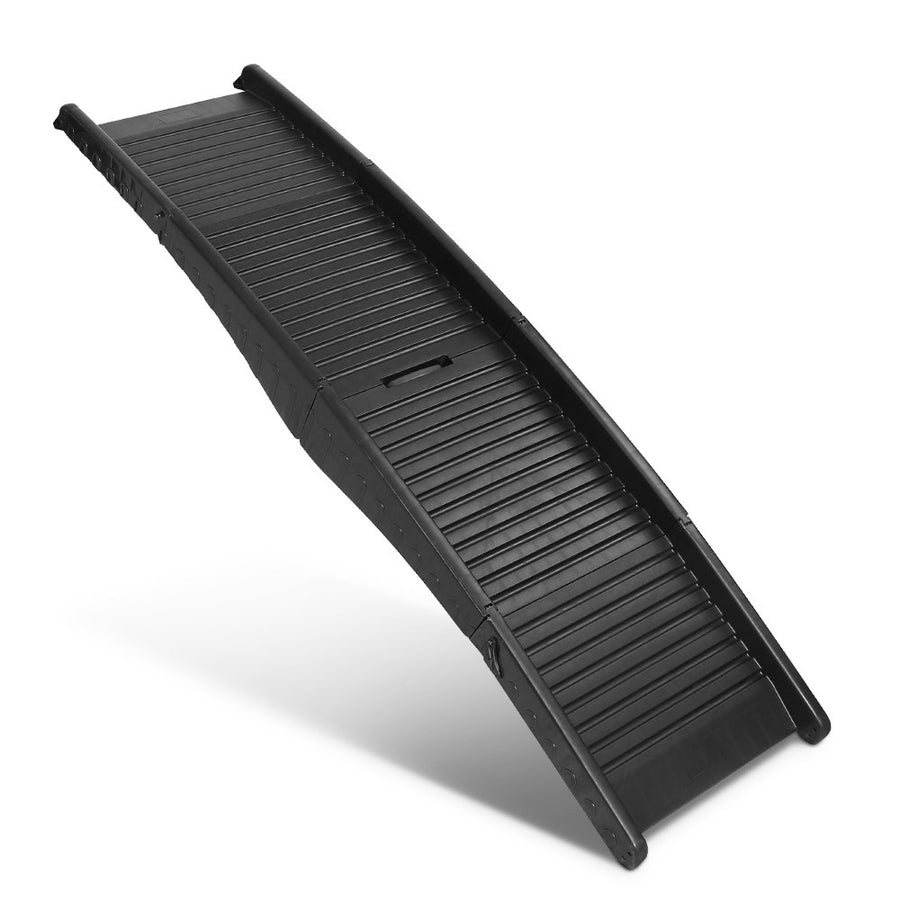 i.Pet black folding plastic dog ramp for cars and SUVs