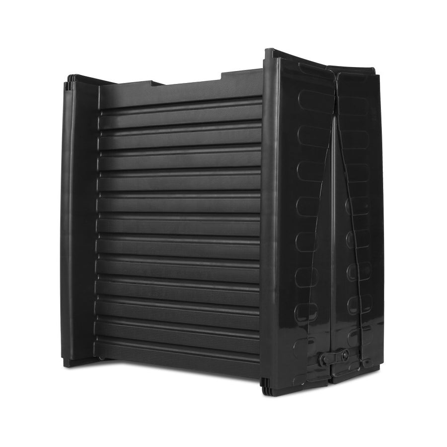 i.Pet black folding plastic dog ramp for cars and SUVs, folded compact with carry handle