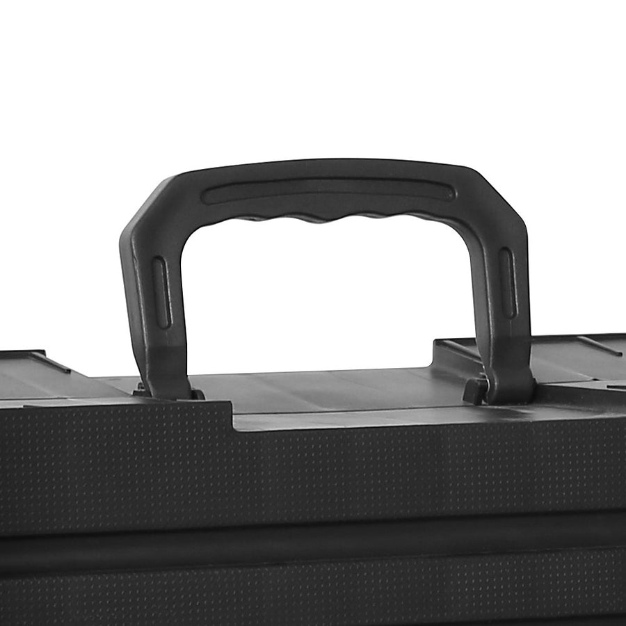 i.Pet black folding plastic dog ramp for cars and SUVs, ramp placed at a car boot