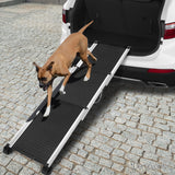 i.Pet Dog Ramp Pet Stairs Steps Car SUV Foldable Portable Ladder Adjustable - Low Angle