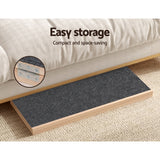 i.Pet Dog Ramp 100cm Adjustable Height Wooden Steps Stairs For Bed Sofa Car Foldable - Rear View