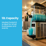 POLYCOOL 12L Single Tank Commercial Slush Machine, Digital Control Panel, SAA Approved, Juice and Frozen Slushy Maker - Front View