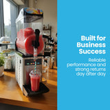 POLYCOOL 12L Single Tank Commercial Slush Machine, Digital Control Panel, SAA Approved, Juice and Frozen Slushy Maker