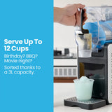 POLYCOOL 3L Slushie Frozen Drink Maker, Home Slush Machine, Fast Chilling, Easy Digital Controls - Front View