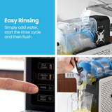 POLYCOOL 3L Slushie Frozen Drink Maker, Home Slush Machine, Fast Chilling, Easy Digital Controls - Low Angle