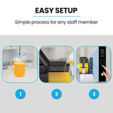POLYCOOL 3L Single Tank Slushie Machine, Digital Control Slushy Maker - Low Angle