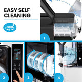 POLYCOOL 3L Single Tank Slushie Machine, Digital Control Slushy Maker - 45-Degree Angle