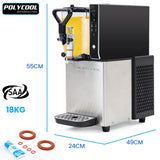 POLYCOOL 3L Single Tank Slushie Machine, Digital Control Slushy Maker - Rear View