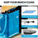 POLYCOOL 3L Single Tank Slushie Machine, Digital Control Slushy Maker - Close-Up Angle