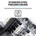 POLYCOOL 9L Triple Tank Slushie Machine, Independent Digital Control Slushy Maker