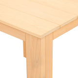 Gardeon 3PC Adirondack Outdoor Table and Chairs? Wooden Sun Lounge Beach Patio Natural - Close-Up Angle