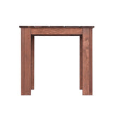Gardeon Coffee Side Table Wooden Desk Outdoor Furniture Camping Garden Brown - Side View
