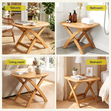 Gardeon Outdoor Coffee Side Table HDPE Desk Indoor Patio Furniture Garden Natural