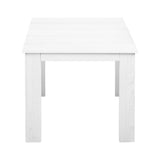 Gardeon Coffee Side Table Wooden Desk Outdoor Furniture Camping Garden White - Side View
