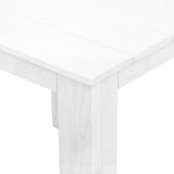 Gardeon Coffee Side Table Wooden Desk Outdoor Furniture Camping Garden White - Top-Down View