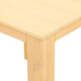 Gardeon 3PC Adirondack Outdoor Table and Chairs Wooden Foldable Beach Chair Natural - Close-Up Angle