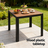 Gardeon 5PCS Outdoor Dining Set Table and Chairs Patio Garden Furniture Bistro Set - Close-Up Angle