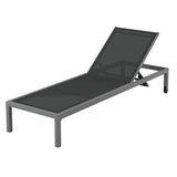 Gardeon Sun Lounge Outdoor Lounger Aluminium Folding Beach Chair Wheels Patio - Close-Up Angle