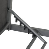 Gardeon Sun Lounge Outdoor Lounger Aluminium Folding Beach Chair Wheels Patio - Side View