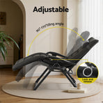 Gardeon Sun Lounge Lounger Folding Camping Zero Gravity Chair Outdoor Furniture, image 4